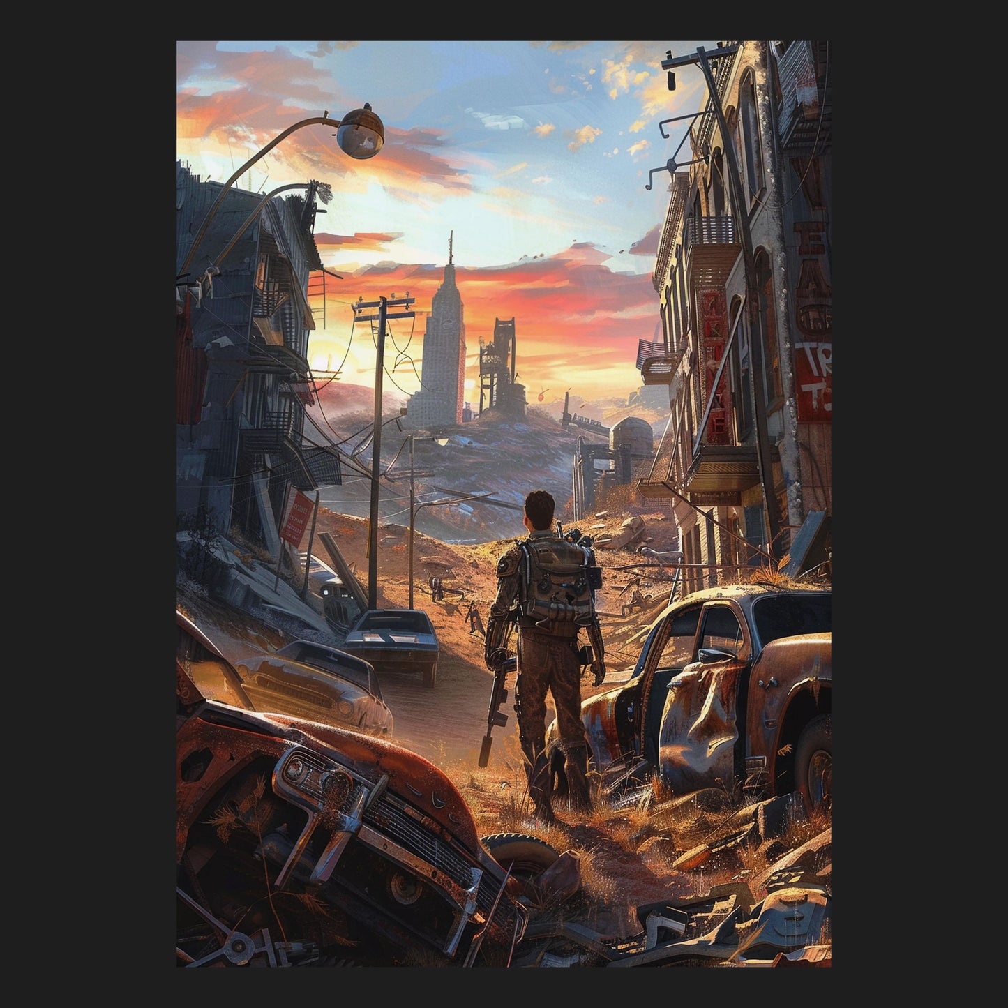 Der letzte Überlebende - Metallposter