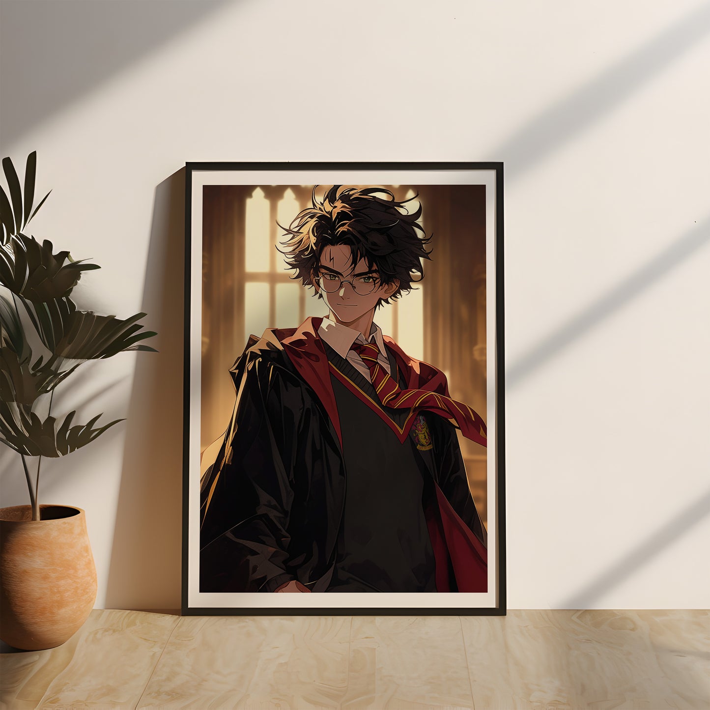 Der auserwählte Magier - Poster mit Echtholzrahmen und Acrylglas