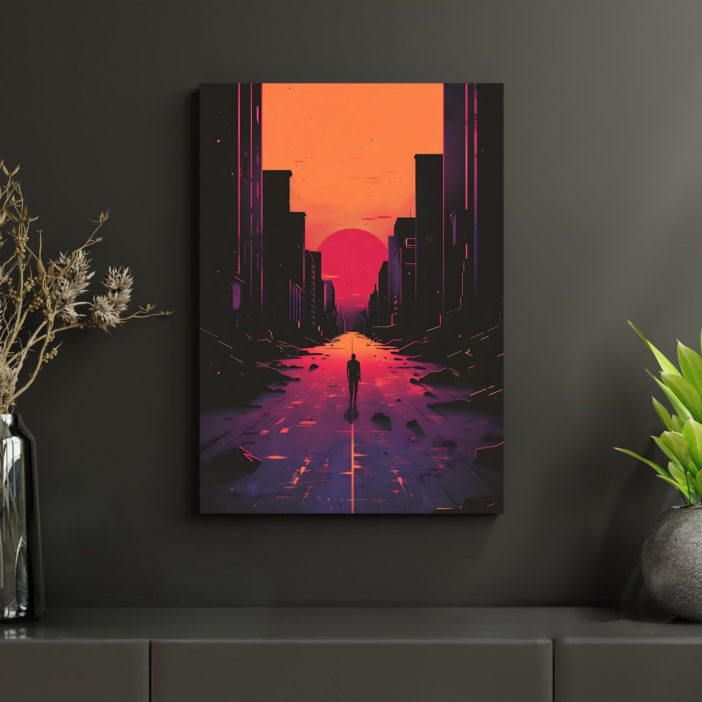 Der verlassene Pfad - Metallposter