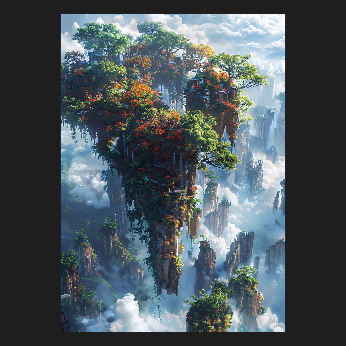 The Floating Gardens - Metal Poster