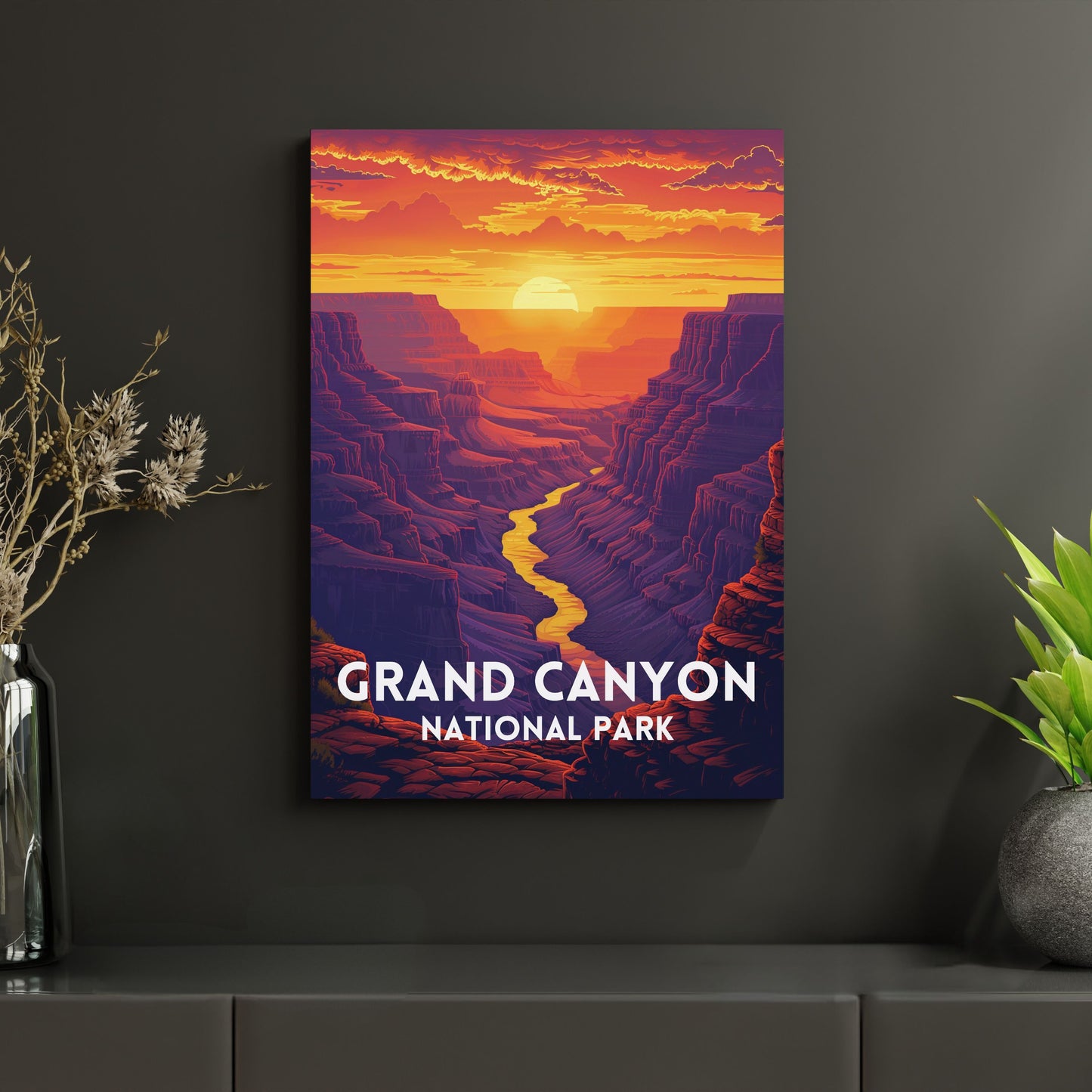 Grand Canyon National Park auf hochwertigem Aluminium, moderne Naturkunst,