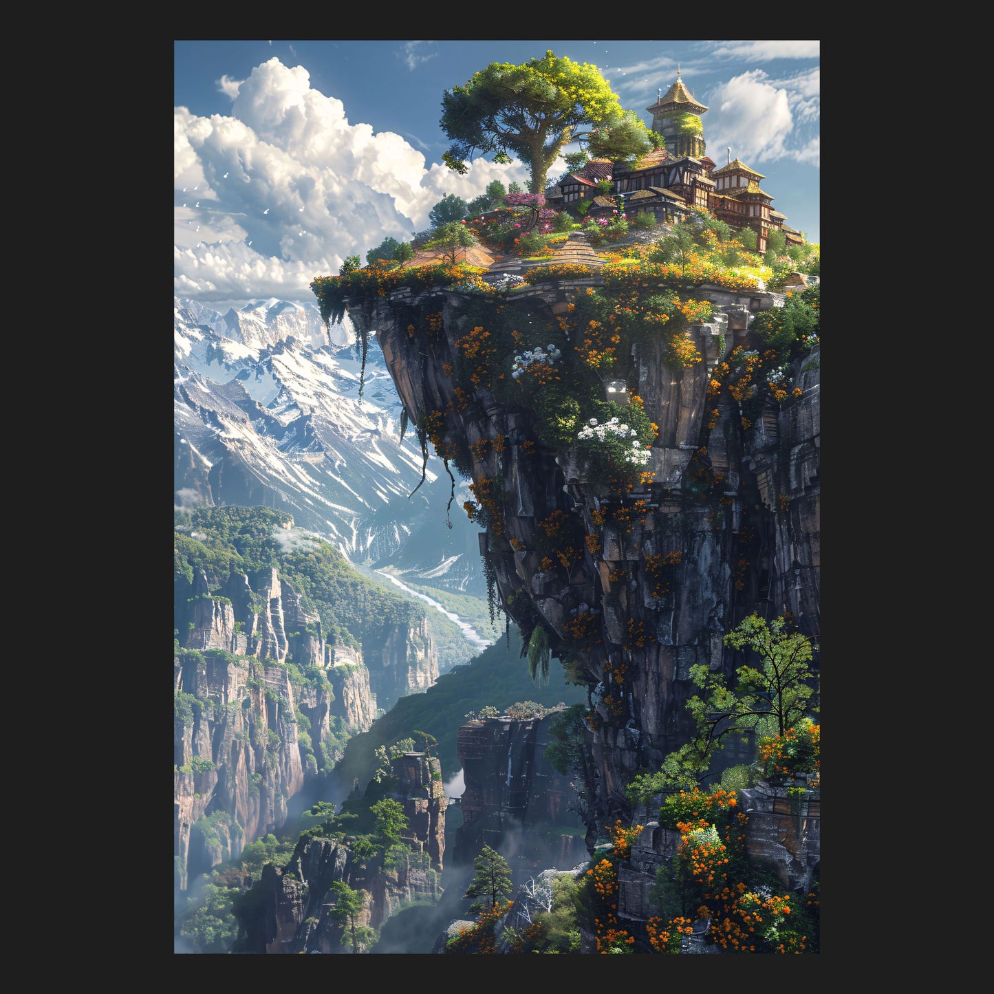Himmelssiedlung - Metallposter