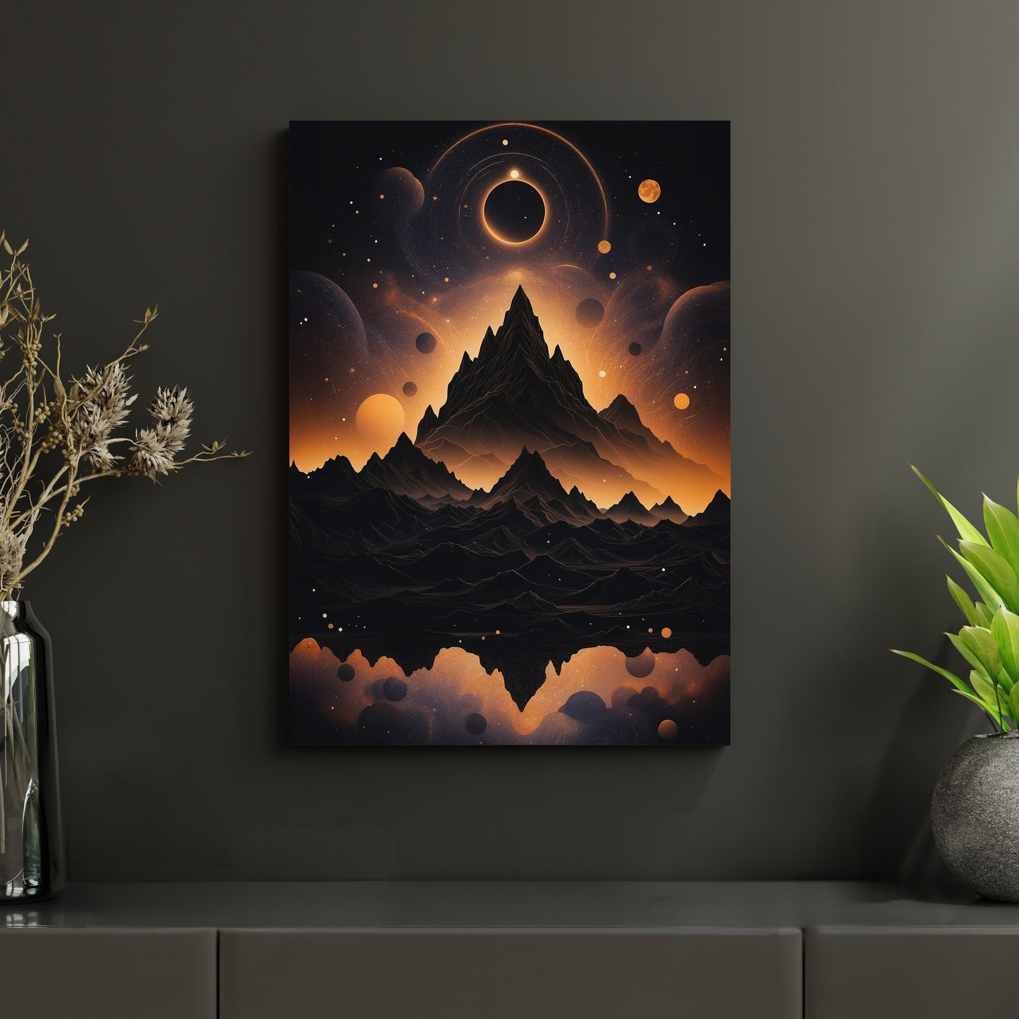 Kosmischer Gipfel - Metallposter