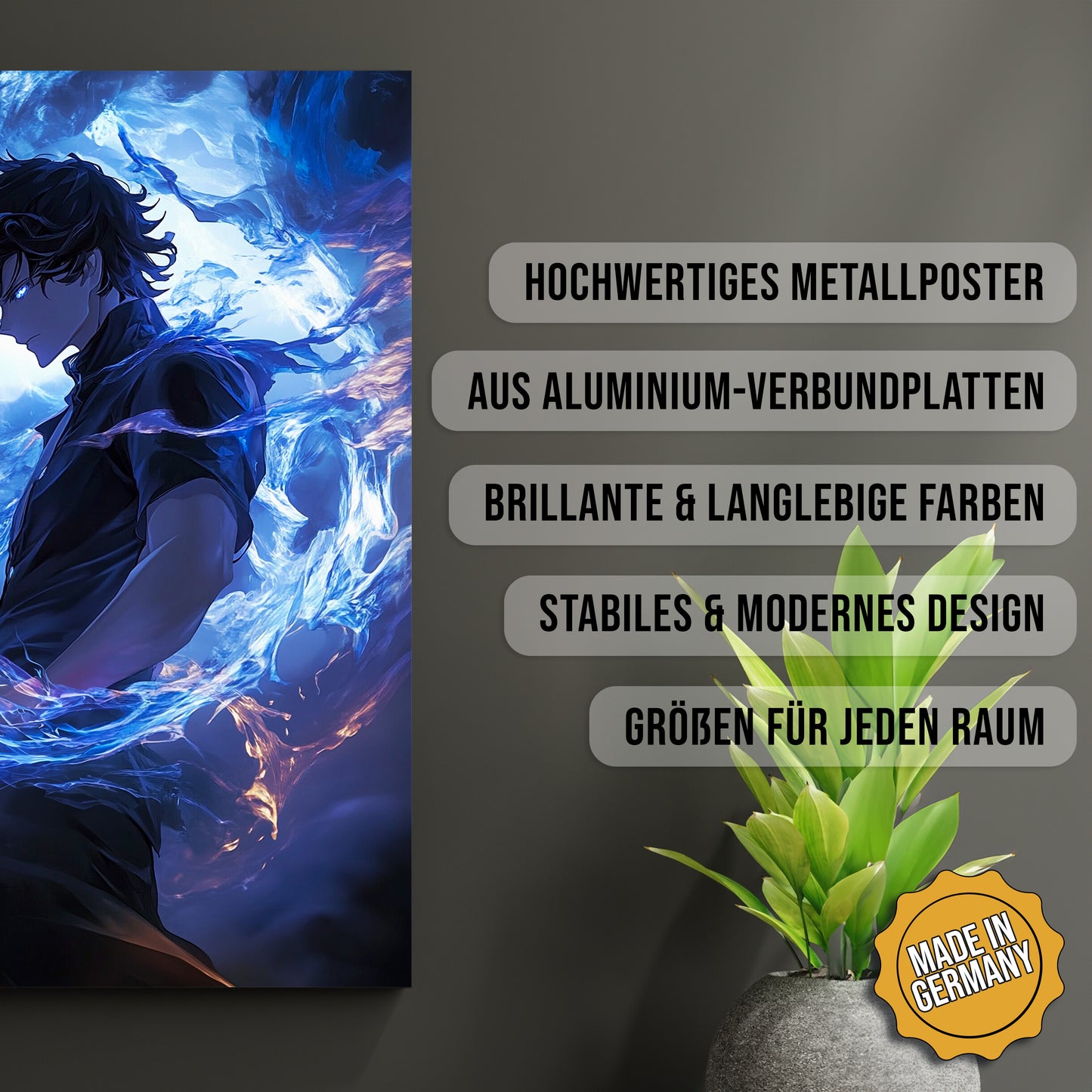 Produkt-Highlights zum Metallposter Schattenbeschwörer der dunklen Macht. Hochwertiges Metallposter, aus Aluminium-Verbundplatten, Brillante & langlebige Farben, stabiles & modernes design, Größen für jeden Raum, Made in Germany.