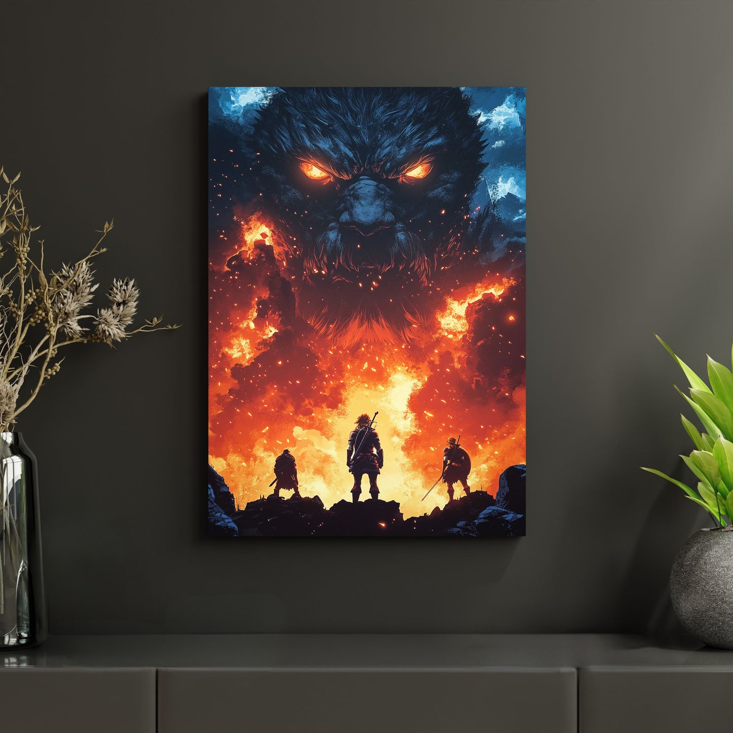 Wächter der Flammen - Metallposter