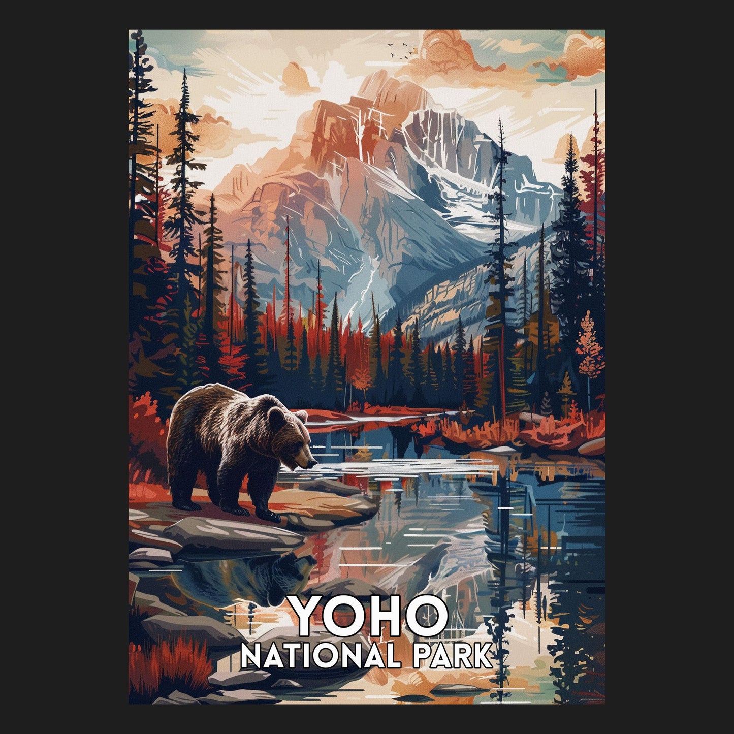 Yoho National Park - Metallposter