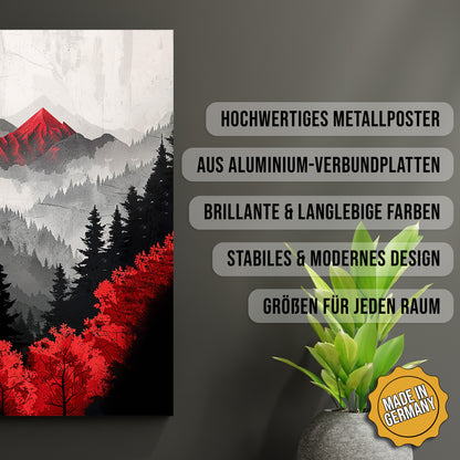 Produkt-Highlights zum Metallposter Black Forest. Hochwertiges Metallposter, aus Aluminium-Verbundplatten, Brillante & langlebige Farben, stabiles & modernes design, Größen für jeden Raum, Made in Germany.