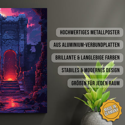 Produkt-Highlights zum Metallposter Das verfluchte Portal. Hochwertiges Metallposter, aus Aluminium-Verbundplatten, Brillante & langlebige Farben, stabiles & modernes design, Größen für jeden Raum, Made in Germany.