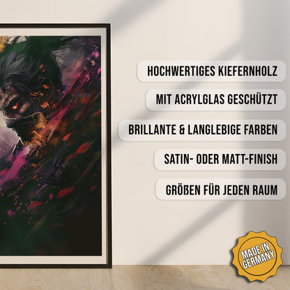 Produkt-Highlights zum gerahmten Poster Der verborgene Schatten.
Hochwertiges Kiefernholz, mit Acrylglas geschützt, Brillante & langlebige Farben, satin- oder matt-finish, größen für jeden Raum, Made in Germany.