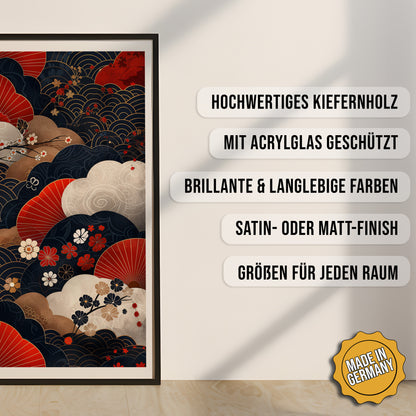 Produkt-Highlights zum gerahmten Poster Harmonie und Gelassenheit.
Hochwertiges Kiefernholz, mit Acrylglas geschützt, Brillante & langlebige Farben, satin- oder matt-finisch, größen für jeden Raum, Made in Germany.