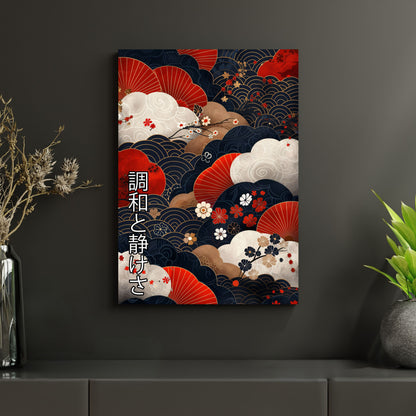 Harmonie und Gelassenheit - Metallposter