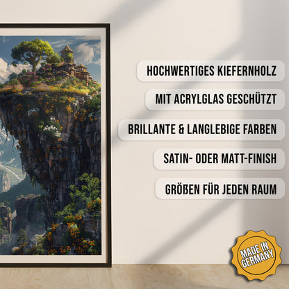 Produkt-Highlights zum gerahmten Poster Himmelssiedlung.
Hochwertiges Kiefernholz, mit Acrylglas geschützt, Brillante & langlebige Farben, satin- oder matt-finish, größen für jeden Raum, Made in Germany.