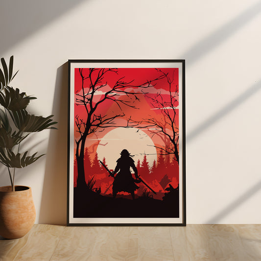 Im Schatten der Gefallenen - Poster mit Echtholzrahmen und Acrylglas