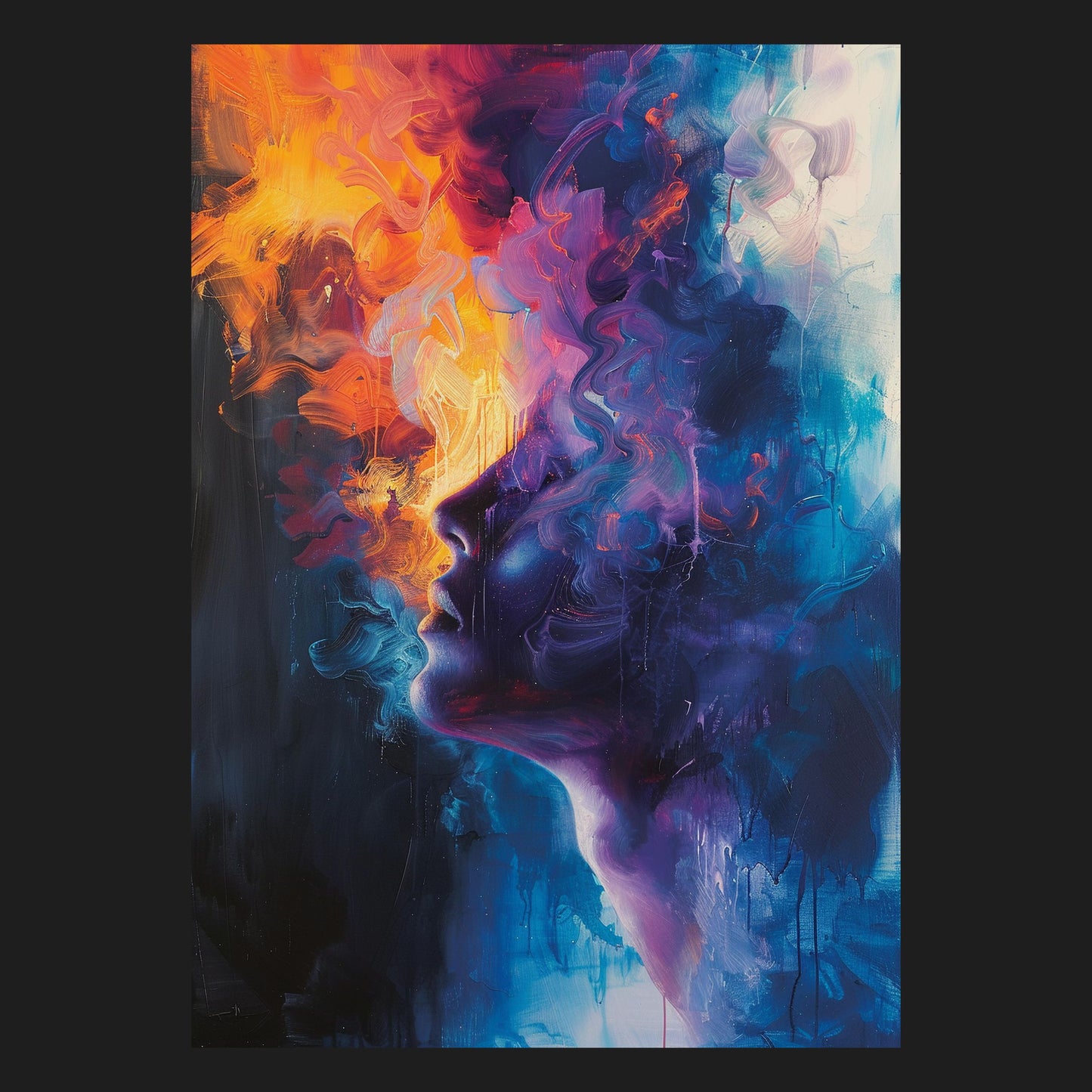 In Feuer und Eis - Metallposter