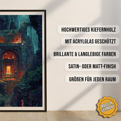 Produkt-Highlights zum gerahmten Poster Tempel des ewigen Feuers.
Hochwertiges Kiefernholz, mit Acrylglas geschützt, Brillante & langlebige Farben, satin- oder matt-finisch, größen für jeden Raum, Made in Germany.