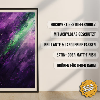 Produkt-Highlights zum gerahmten Poster Tiefe Dimensionen.
Hochwertiges Kiefernholz, mit Acrylglas geschützt, Brillante & langlebige Farben, satin- oder matt-finisch, größen für jeden Raum, Made in Germany.