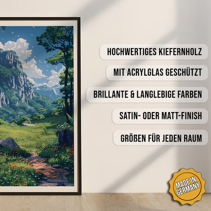 Produkt-Highlights zum gerahmten Poster Untouched Horizon.
Hochwertiges Kiefernholz, mit Acrylglas geschützt, Brillante & langlebige Farben, satin- oder matt-finisch, größen für jeden Raum, Made in Germany.