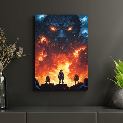 Wächter der Flammen - Metallposter